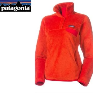 Patagonia Re-Tool Snap Fleece Pullover Orange/Red